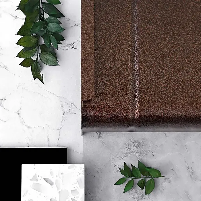 Parapety zewnętrzne aluminiowe - imitacja płytki