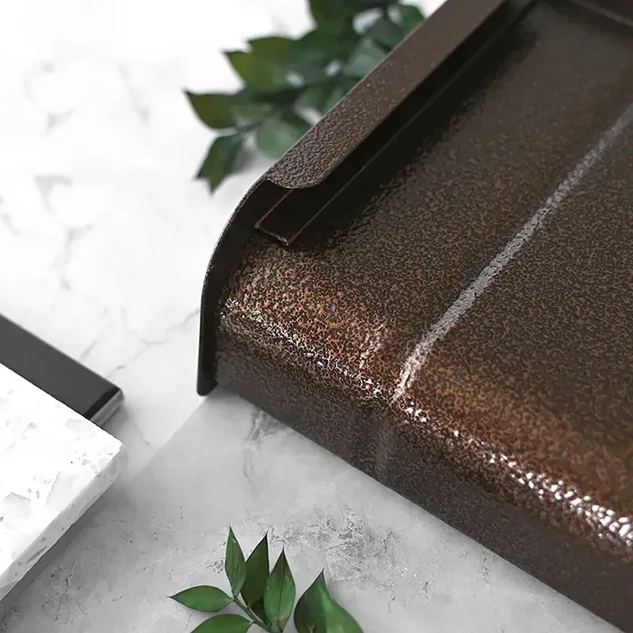 Parapety zewnętrzne aluminiowe - imitacja płytki