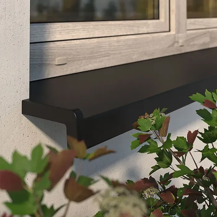 Parapety zewnętrzne aluminiowe